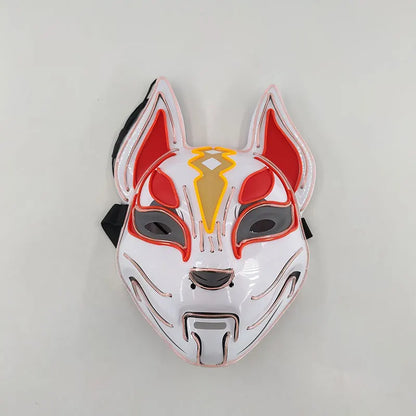 Glowing  Demon Slayer Mask Cosplay Japanese Cartoon
