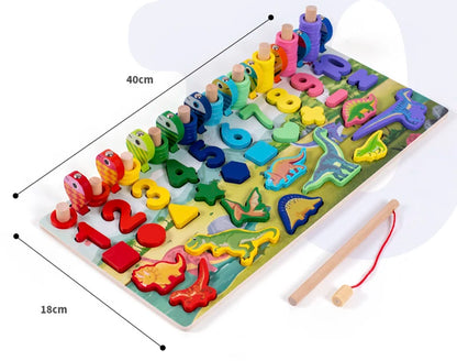3D Preschool Children Educational Toys Wooden Montessori