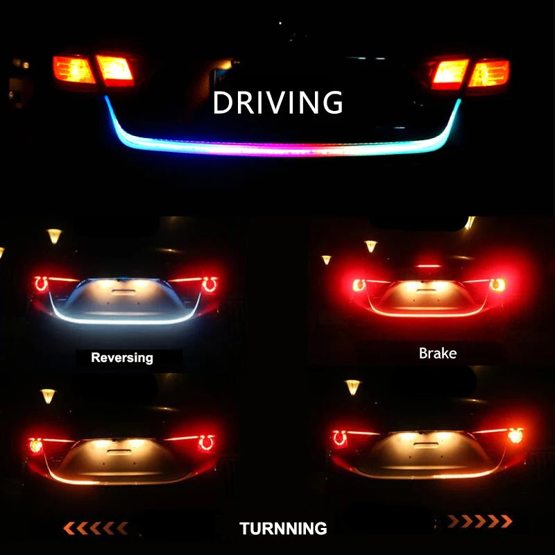 Car Rear Trunk Tail Light LED Strip Signal Lamp