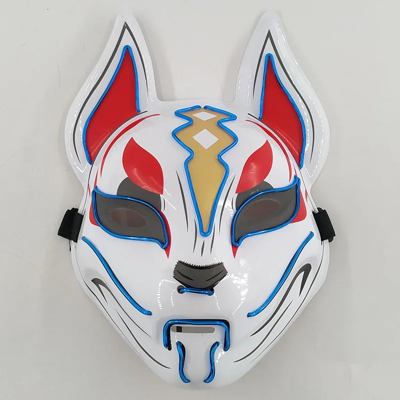 Glowing  Demon Slayer Mask Cosplay Japanese Cartoon