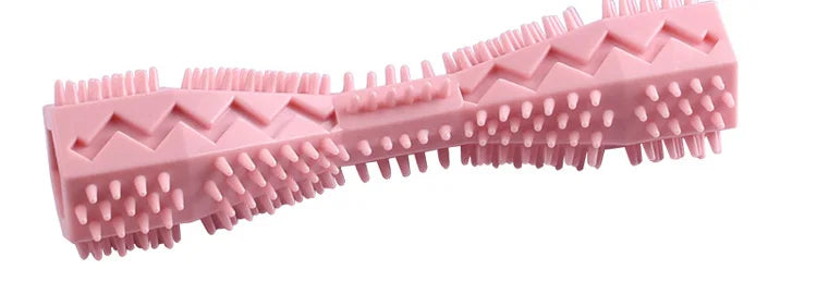 Dog Toothbrush Durable Dog Chew Toy Stick Soft Rubber