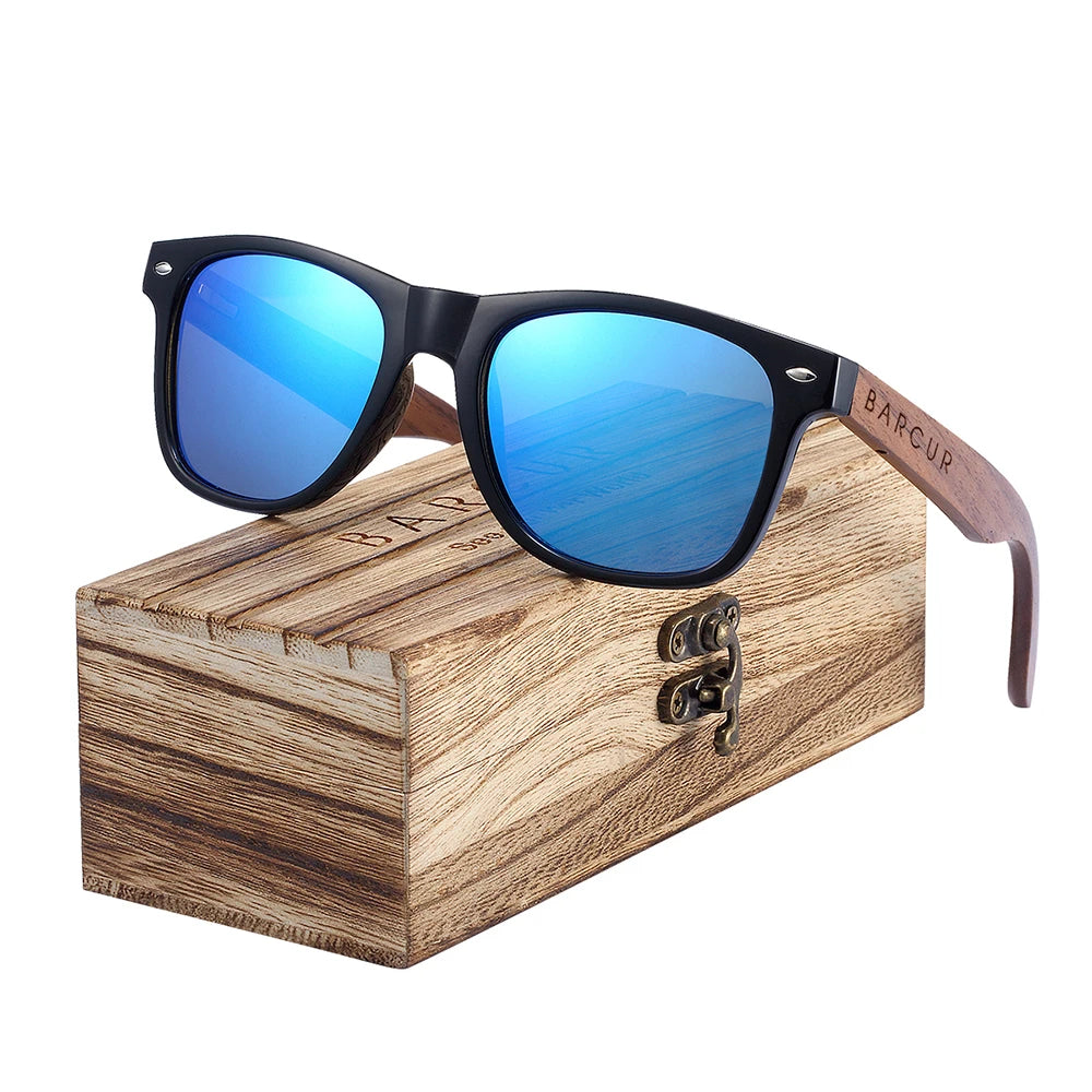 Black Walnut Sunglasses Wood Polarized Sunglasses Men