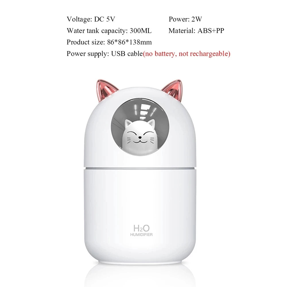 Mini Air Humidifier Portable Ultrasonic Aroma Essential Oil Diffuser