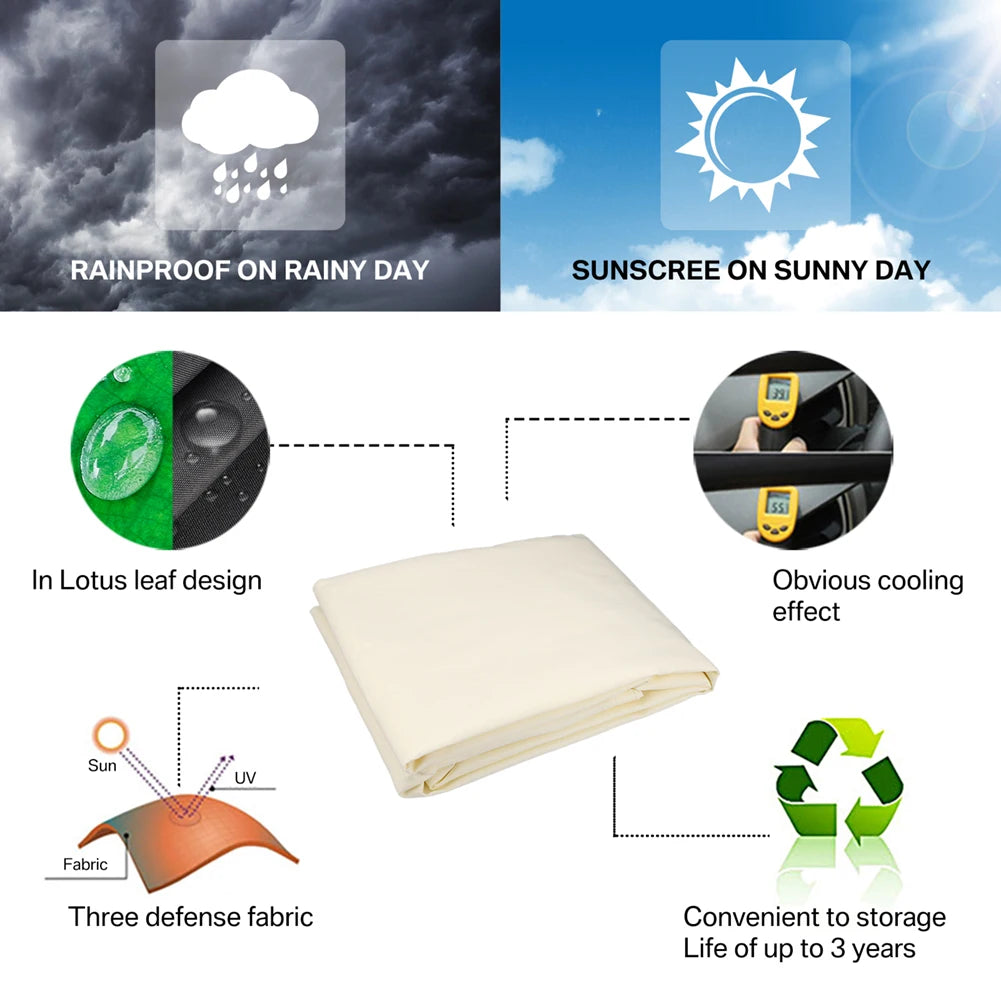 Sun Shade Sail Waterproof Outdoor Square Rectangle Garden