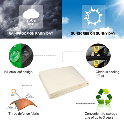 Sun Shade Sail Waterproof Outdoor Square Rectangle Garden