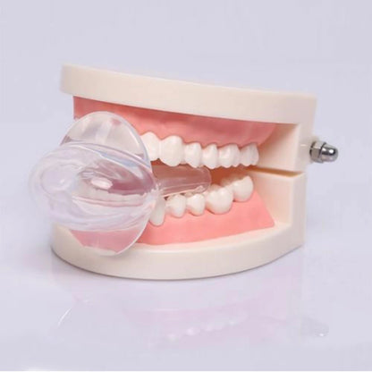 1pcs/1box Silicone Anti Snoring Tongue Retaining Device Sleep
