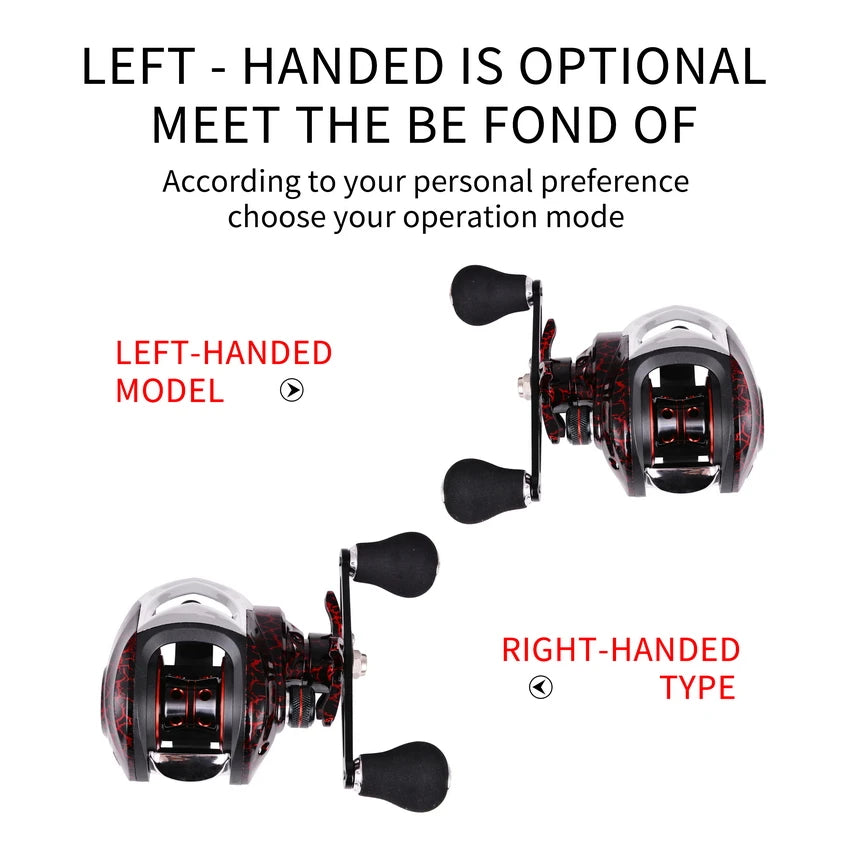 Fishing Baitcasting Reel All Metal Spool Fishing Reels