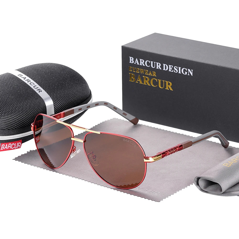Aluminum Vintage Men's Sunglasses Men Polarized Coating