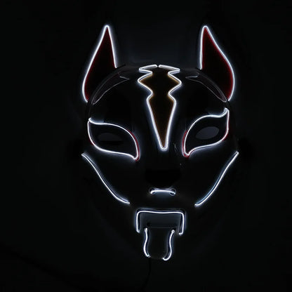 Glowing  Demon Slayer Mask Cosplay Japanese Cartoon
