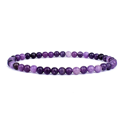 Mini Energy Charm Bracelet Natural Stone Beads Yoga Healing