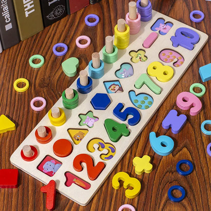 3D Preschool Children Educational Toys Wooden Montessori