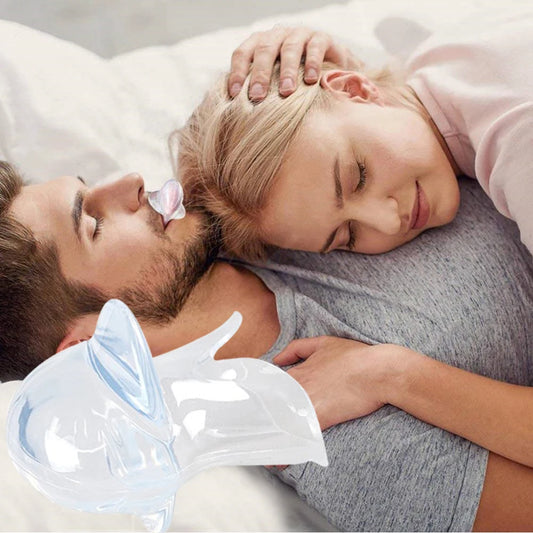1pcs/1box Silicone Anti Snoring Tongue Retaining Device Sleep