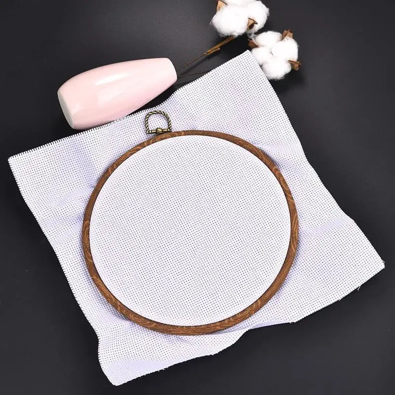 Sewing Tool Round Bamboo Embroidery Hoops Frame Set
