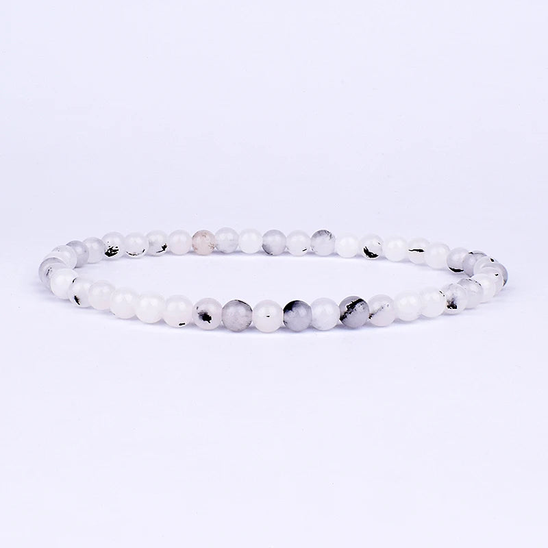 Mini Energy Charm Bracelet Natural Stone Beads Yoga Healing