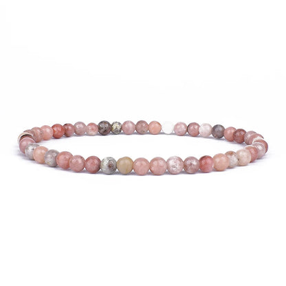 Mini Energy Charm Bracelet Natural Stone Beads Yoga Healing