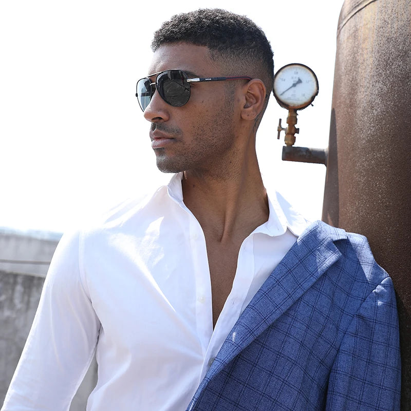 Aluminum Vintage Men's Sunglasses Men Polarized Coating