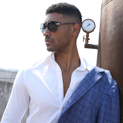 Aluminum Vintage Men's Sunglasses Men Polarized Coating
