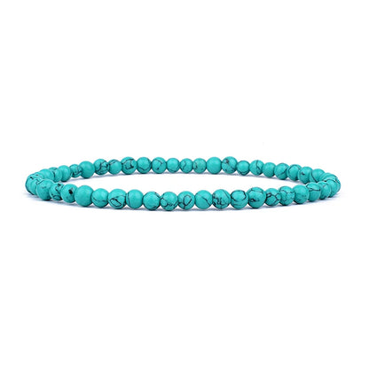 Mini Energy Charm Bracelet Natural Stone Beads Yoga Healing