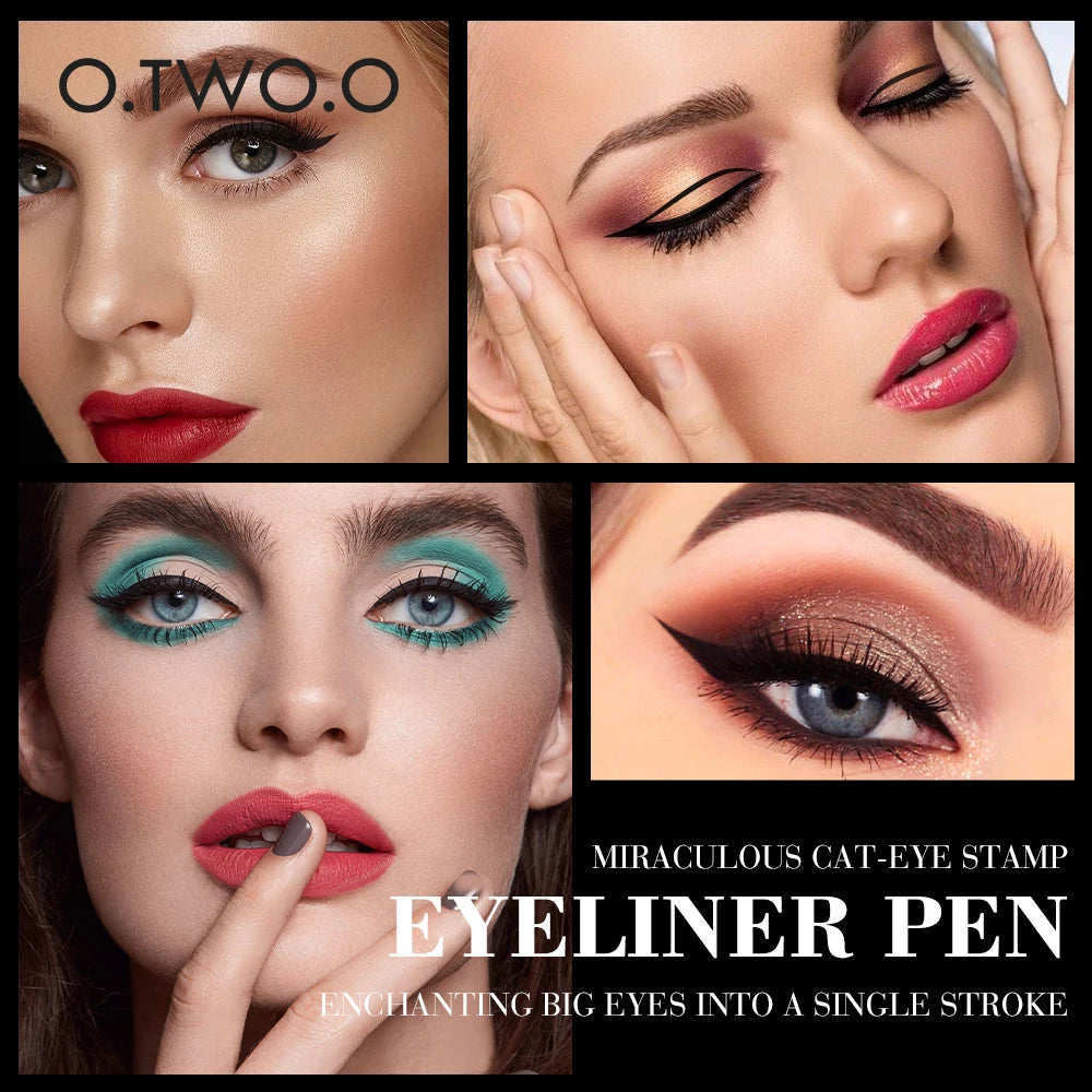 Eyeliner Stamp Black Liquid Eyeliner Pen Waterproof Fast Dry