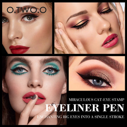 Eyeliner Stamp Black Liquid Eyeliner Pen Waterproof Fast Dry