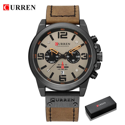 CURREN Mens Watches Top Luxury Brand Sport Wrist Watch
