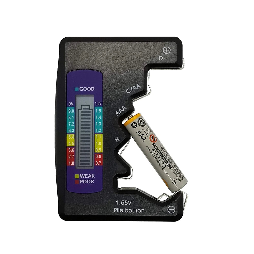 Digital Battery Tester LCD Display Button Cell Battery