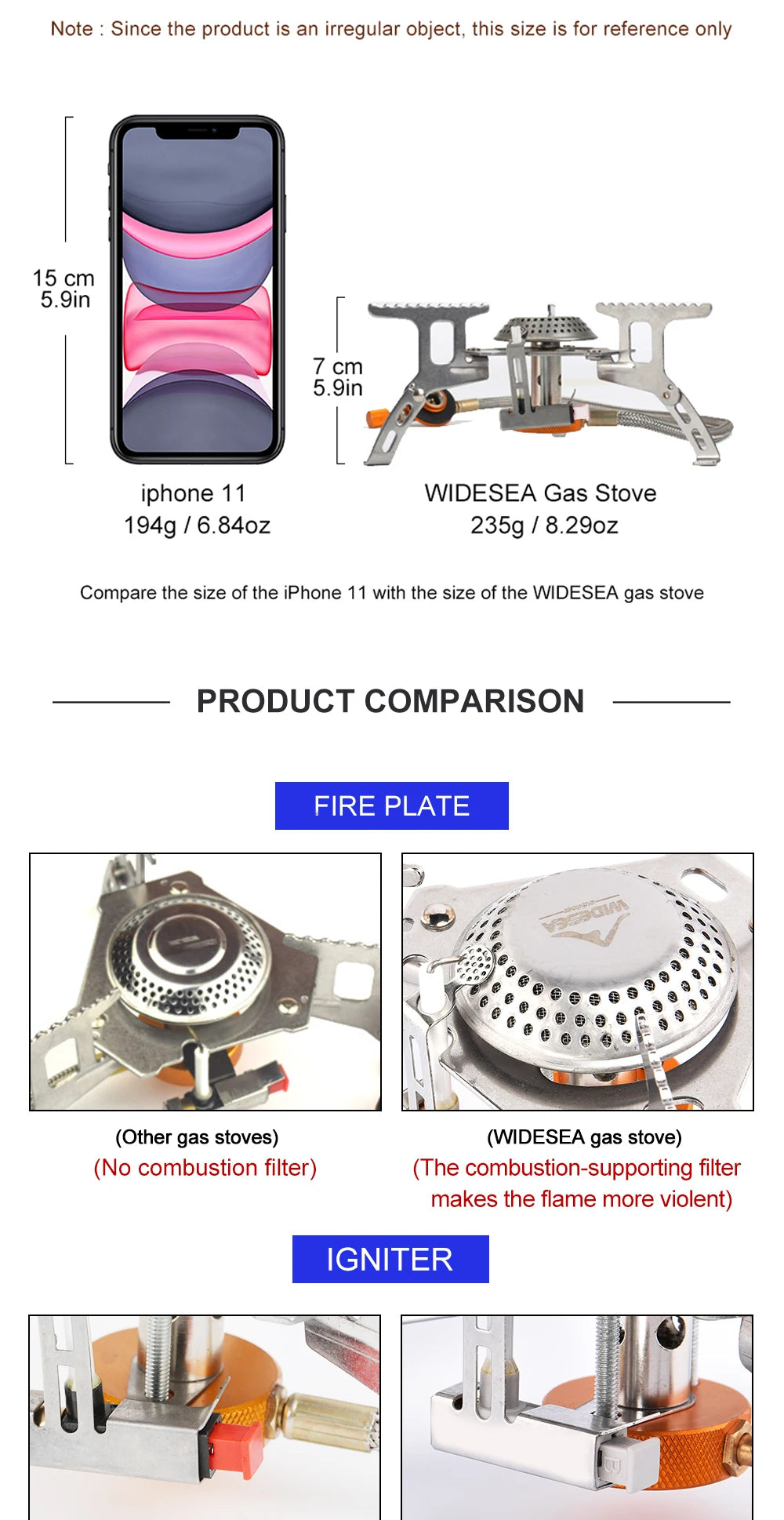Camping Gas Stove Outdoor Tourist Burner