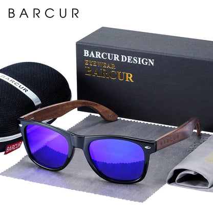 Black Walnut Sunglasses Wood Polarized Sunglasses Men