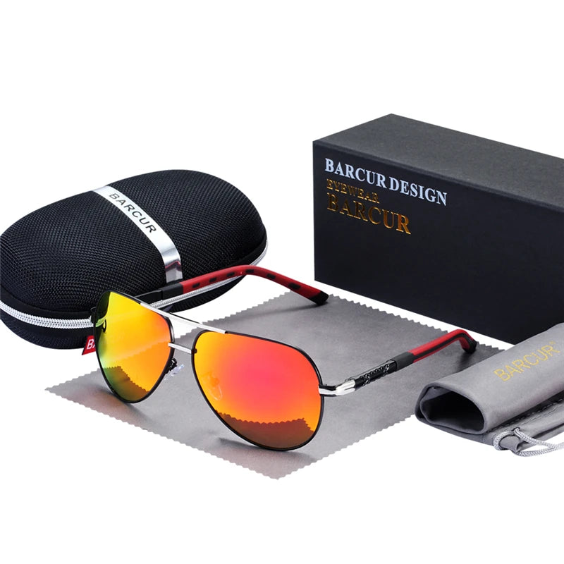 Aluminum Vintage Men's Sunglasses Men Polarized Coating