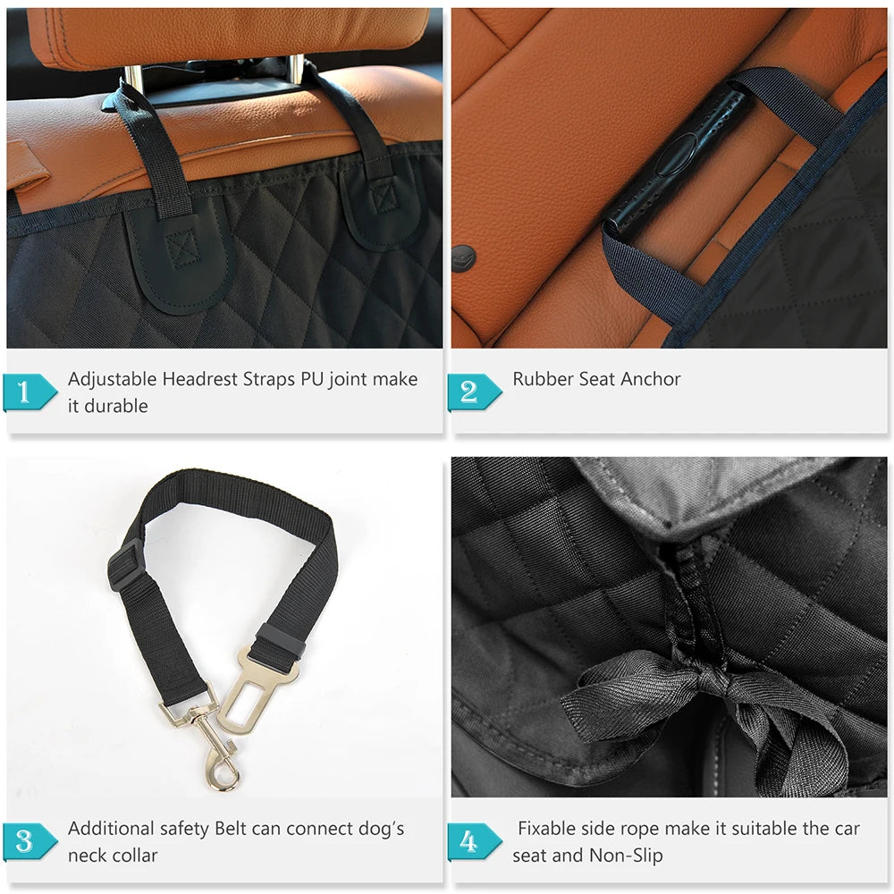 Dog Car Seat Cover Pet Travel Carrier Mattress Seat Protector
