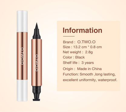 Eyeliner Stamp Black Liquid Eyeliner Pen Waterproof Fast Dry