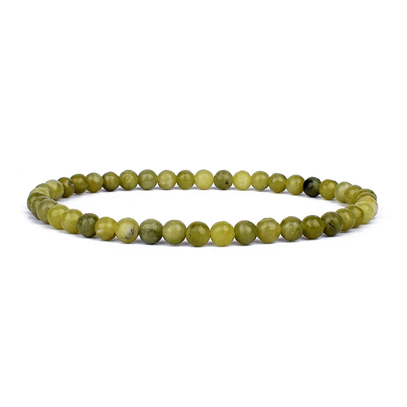 Mini Energy Charm Bracelet Natural Stone Beads Yoga Healing