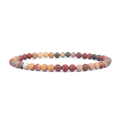 Mini Energy Charm Bracelet Natural Stone Beads Yoga Healing