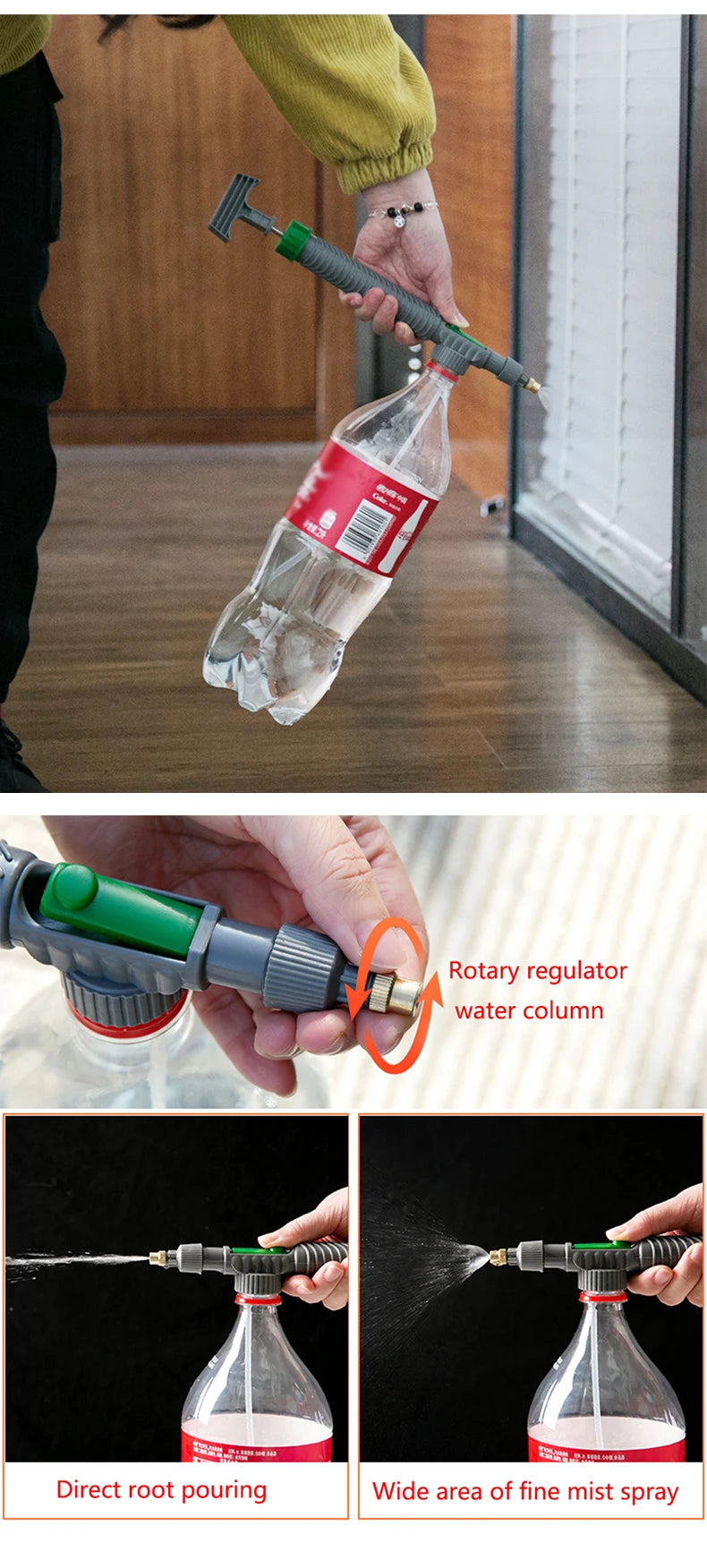 High Pressure Air Pump Manual Sprayer Head Nozzle
