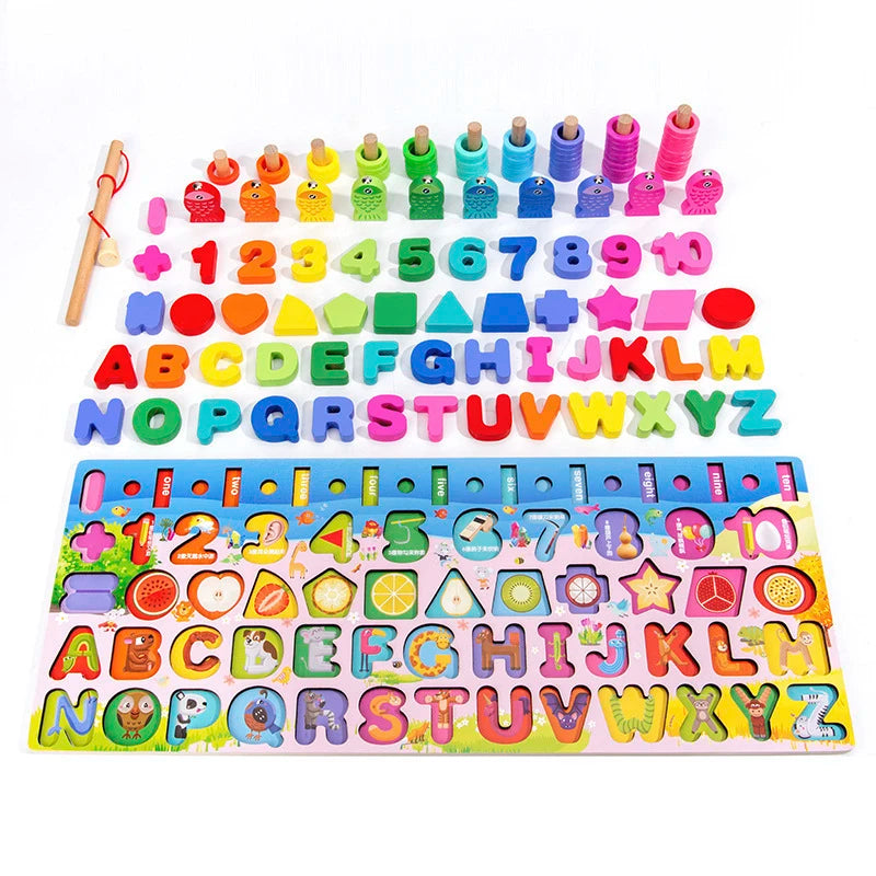 3D Preschool Children Educational Toys Wooden Montessori