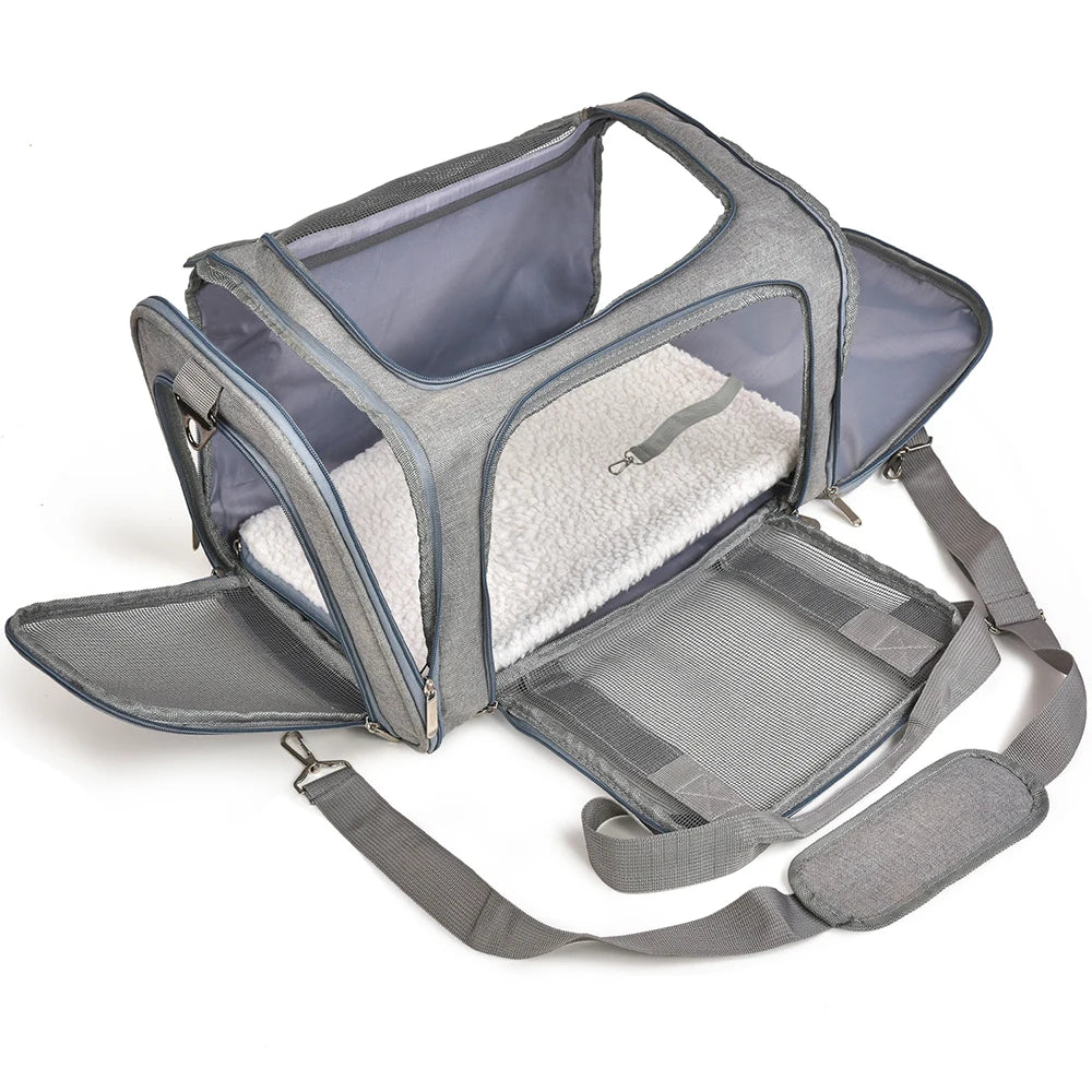 Dog Carrier Bag Soft Side Backpack Cat Pet Carriers
