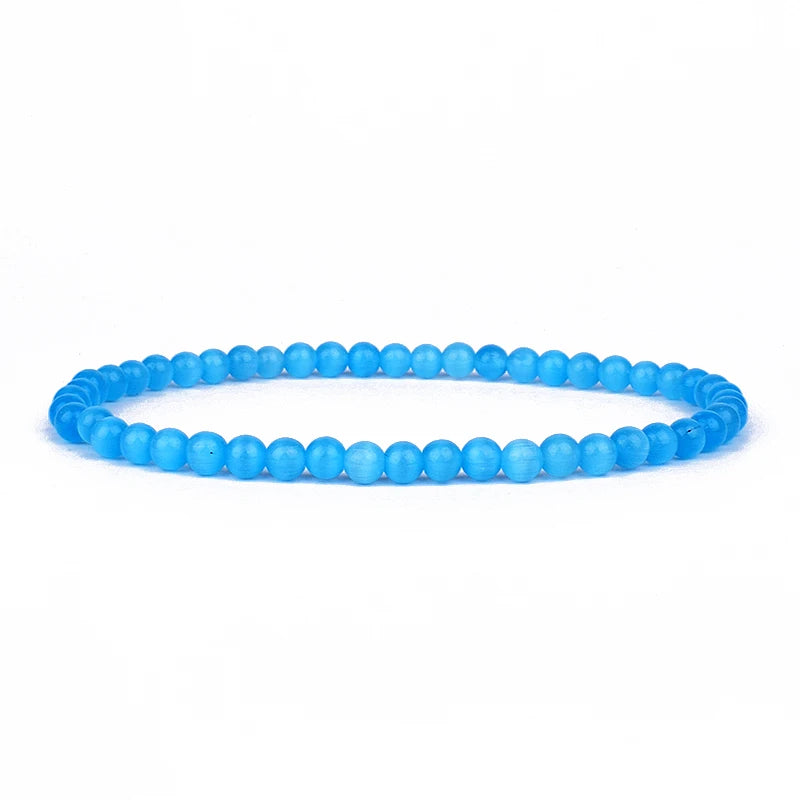 Mini Energy Charm Bracelet Natural Stone Beads Yoga Healing