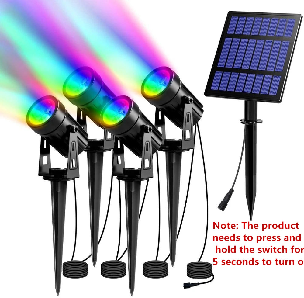 Solar Powered Spotlight IP65 Solar LED Light Outdoor