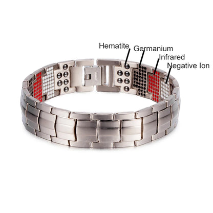 Magnetic Titanium Bracelet Men Health Energy Benefits
