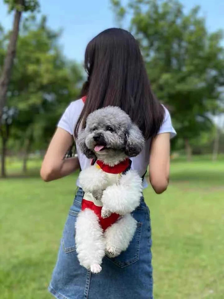 Mesh Pet Dog Carrier Adjustable Backpack Breathable Outdoor