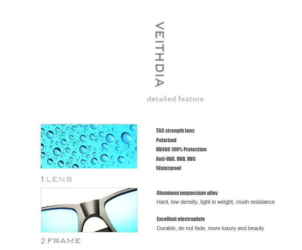 Sunglasses Brand Designer Aluminum Magnesium Men Sun Glasses