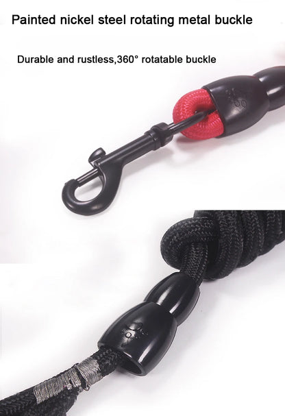 Pet Dog Leash Nylon Rope Double Dual Two Heads Dogs Leash