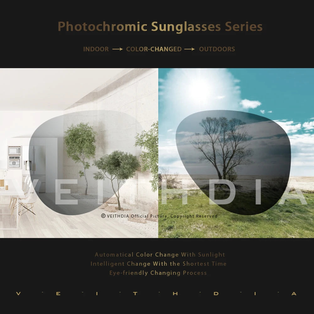 Polarized Sunglasses UV400 Photochromic Sports Eyewear
