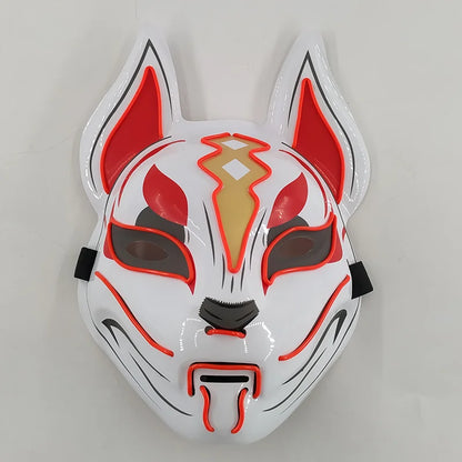 Glowing  Demon Slayer Mask Cosplay Japanese Cartoon