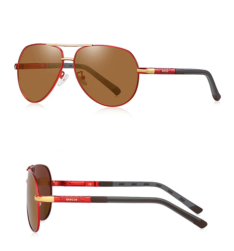 Aluminum Vintage Men's Sunglasses Men Polarized Coating
