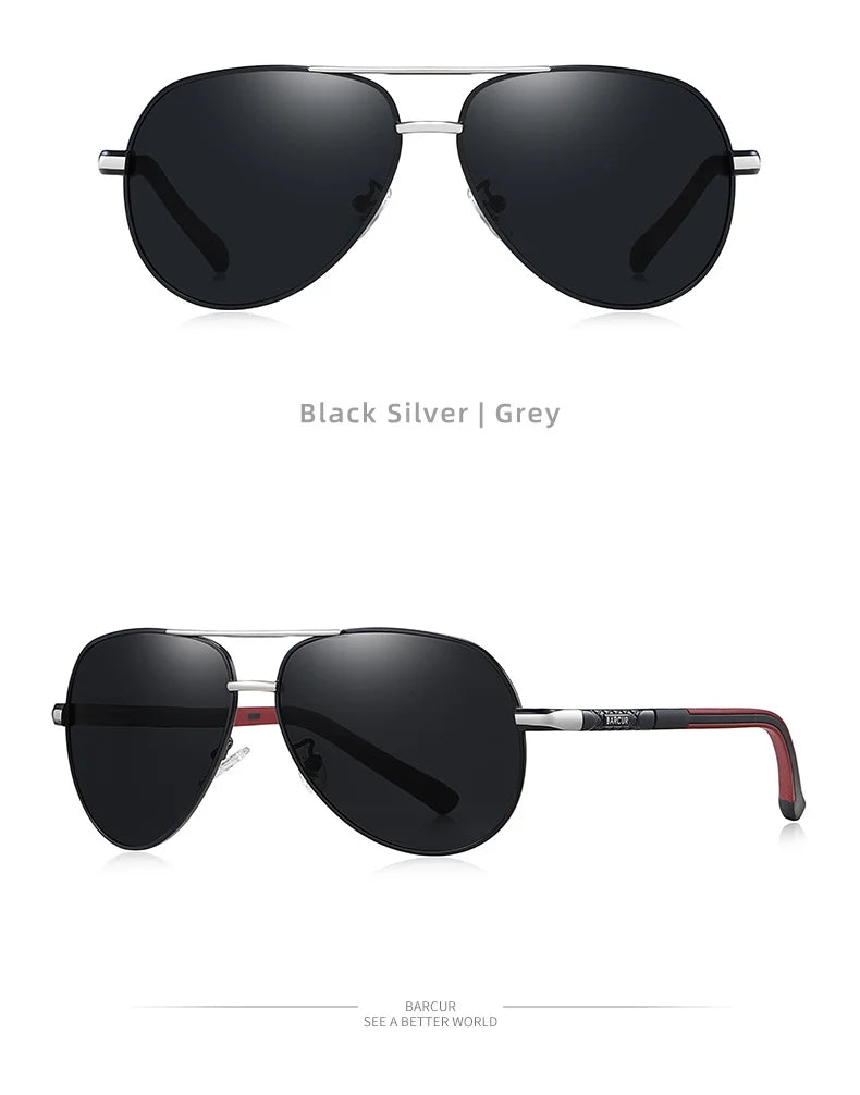 Aluminum Vintage Men's Sunglasses Men Polarized Coating