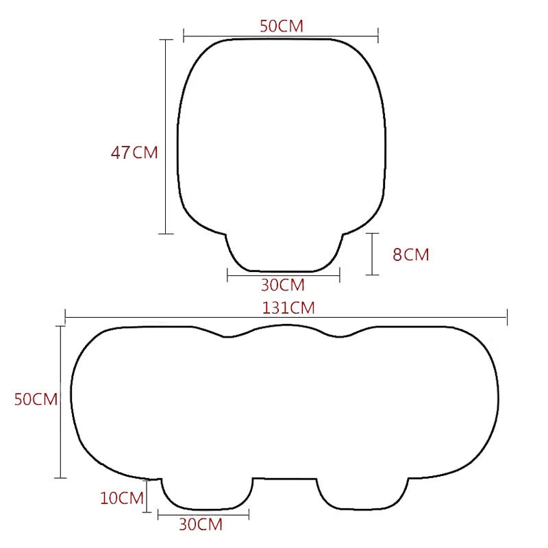 Soft Car Seat Cover Skin-Friendly Plush Automotive Seat