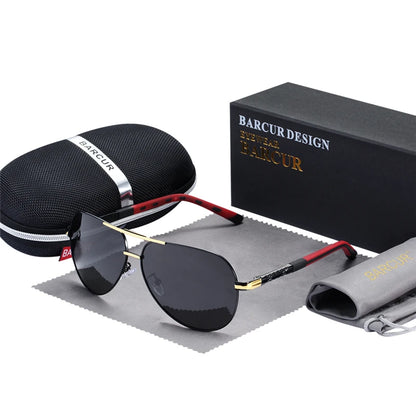 Aluminum Vintage Men's Sunglasses Men Polarized Coating