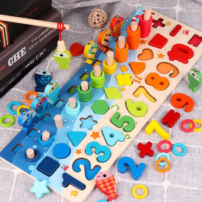 3D Preschool Children Educational Toys Wooden Montessori