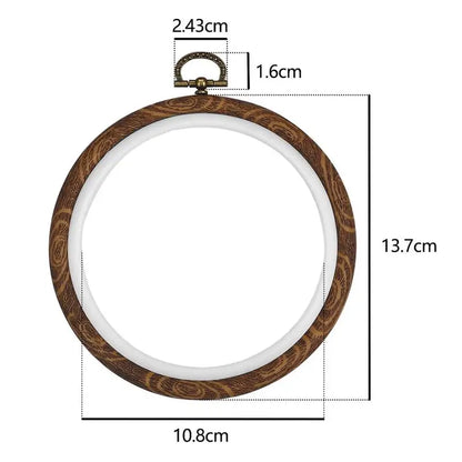 Sewing Tool Round Bamboo Embroidery Hoops Frame Set